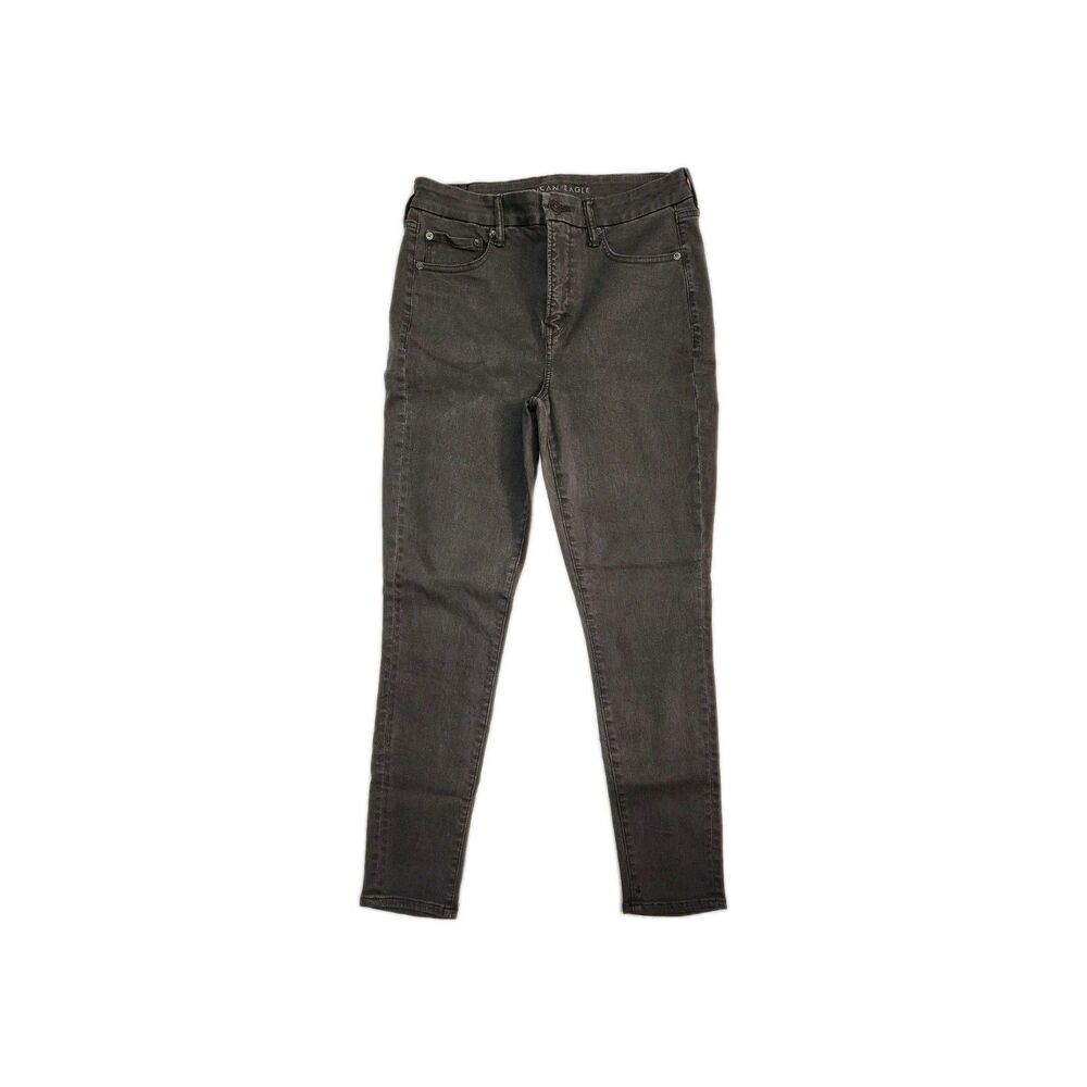 American Eagle Outfitters Next Level Stretch Skinny Jeans 12 Regular Gray Cute